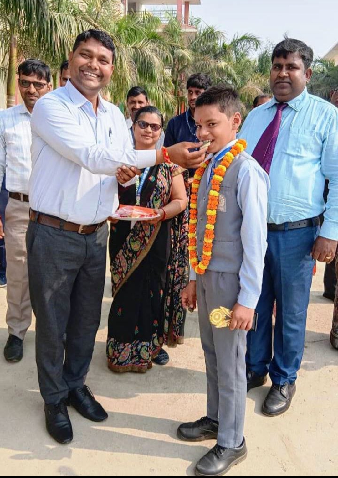 त्रिपदा पब्लिक स्कूल के छात्र का जिले में दूसरा स्थान