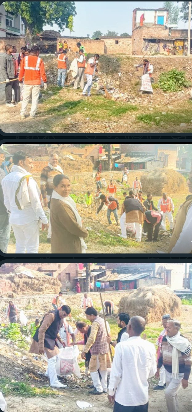 पिंडरा के तीन गांवों में चला सफाई अभियान