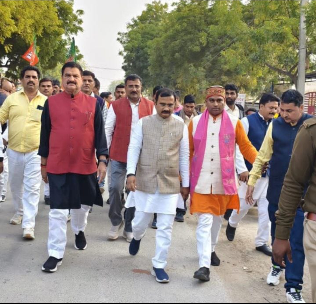 पीएम की सभा के लिए क्षेत्रीय अध्यक्ष ने किया जनसंपर्क