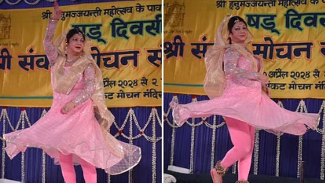 डेढ़ घंटे में बिना रुके दी 1600 चक्कर की प्रस्तुति, वी. अनुराधा ने नृत्य से संकटमोचन को किया नमन