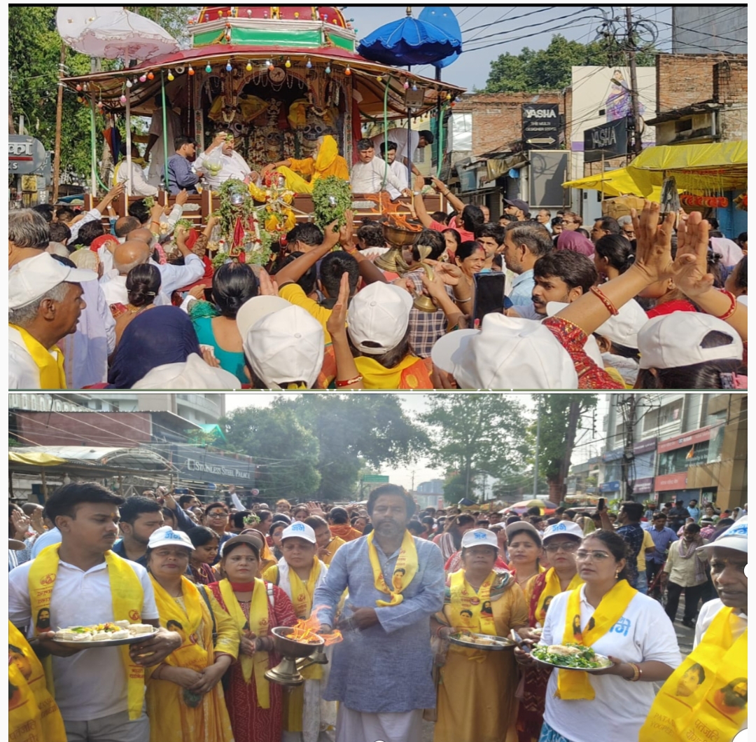 नमामि गंगे व पतंजलि योगपीठ के सदस्यों ने उतारी भगवान जगन्नाथ की आरती