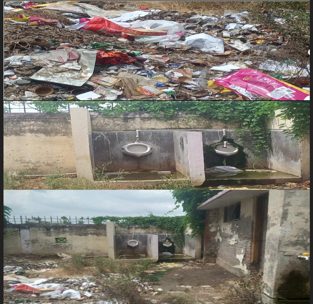 तहसील परिसर मे लगा गंदगी का अंबार