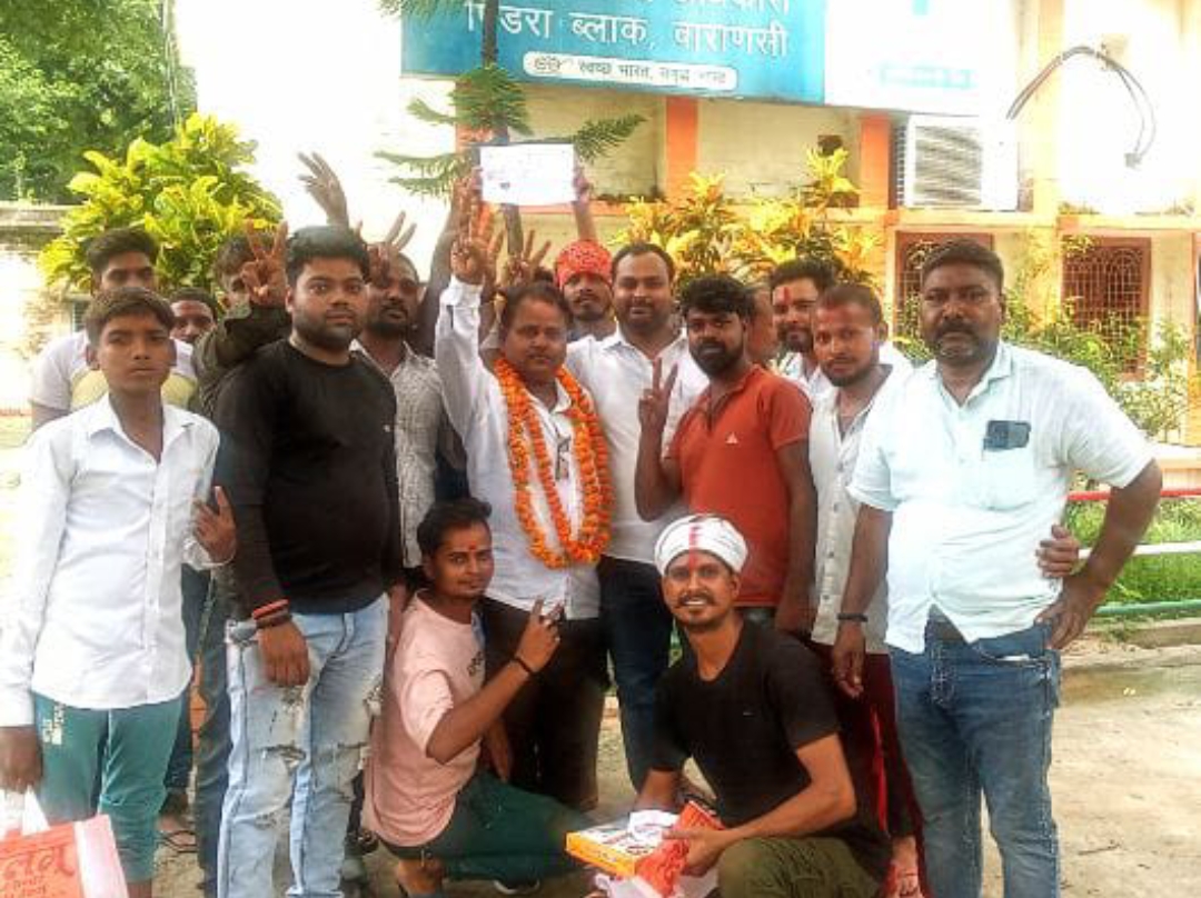 कछिया के ग्राम प्रधान बने सुरेंद्र पटेल