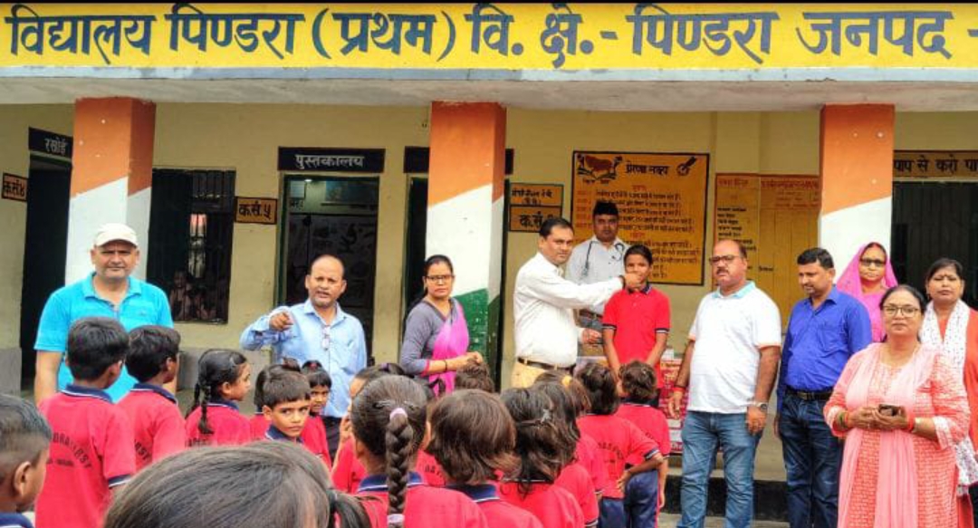 राष्ट्रीय कृमि दिवस पर सैकड़ो स्कूलों में दी गई एबेंडाजोल की खुराक