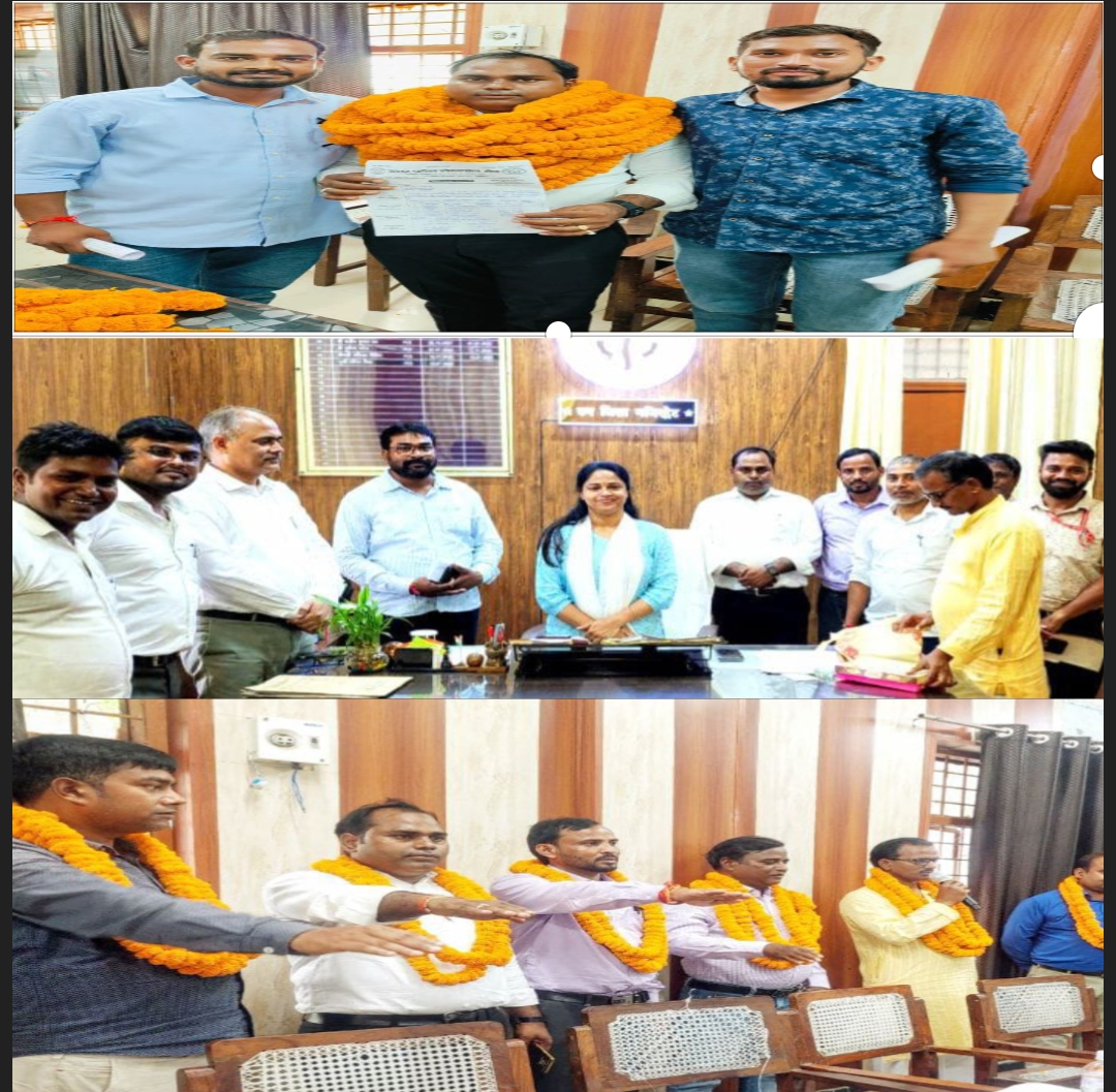 पिंडरा लेखपाल संघ के अध्यक्ष बने राजेश