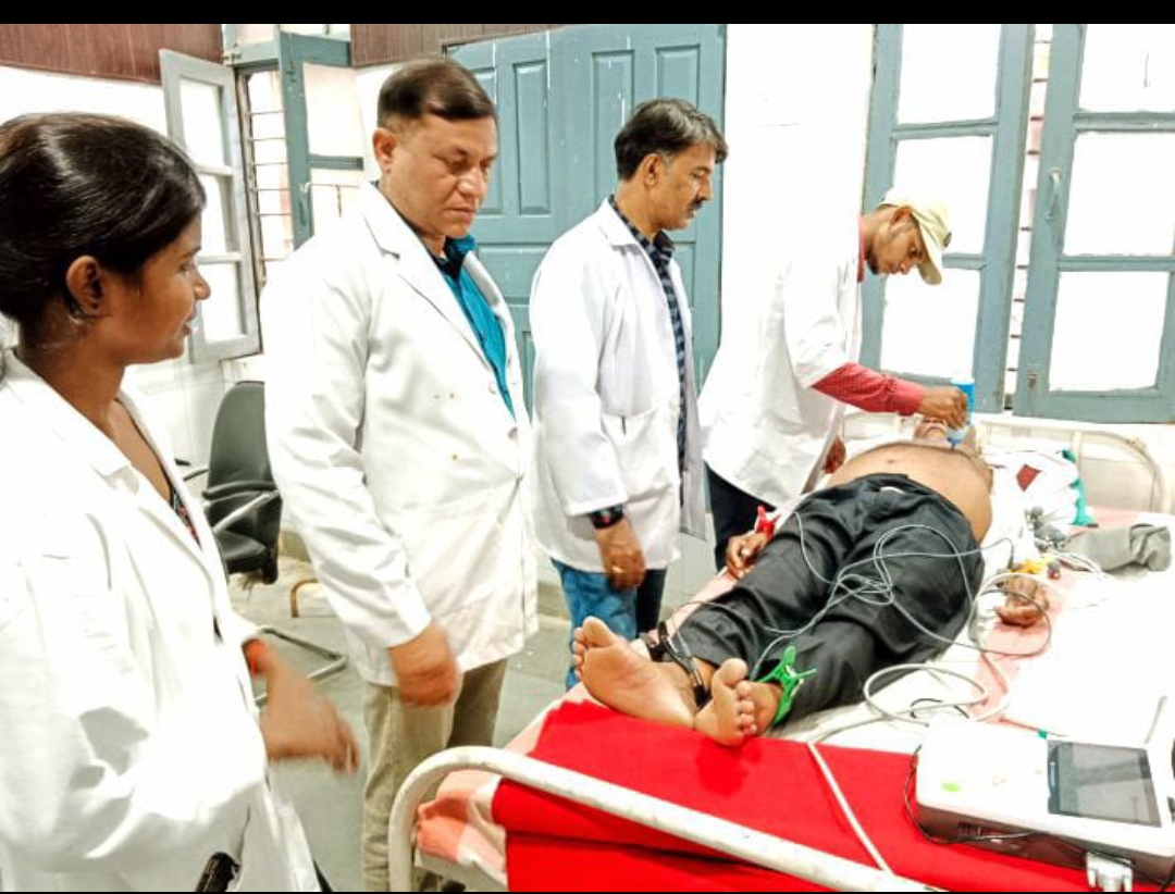 विश्व हृदयदिवस पर हुईमरीजों कीजांच