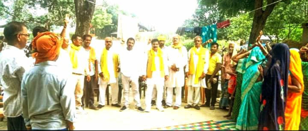 सुभासपा की रैली के लिए जनसंपर्क