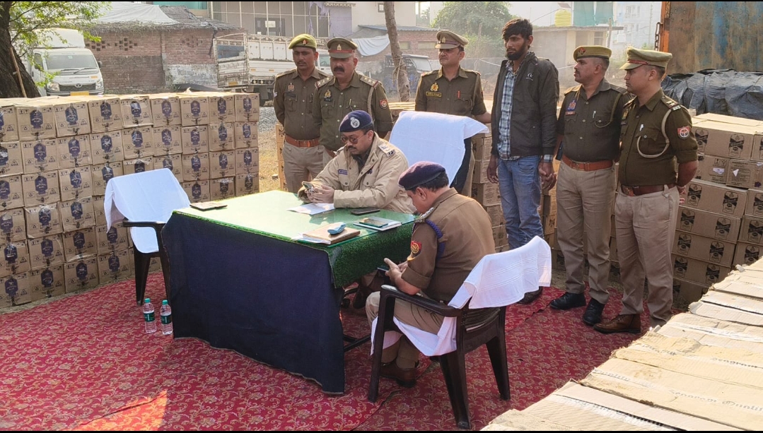 लंका पुलिस ने पकड़ी एक करोड़ की शराब.