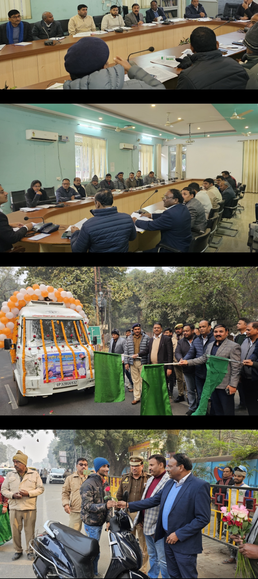 राष्ट्रीय सड़क सुरक्षा माह" के दौरान ट्रैफिक नियमों का उल्लंघन करने वालों को गांधीगिरी के माध्यम से उनके अन्दर सड़क सुरक्षा के प्रति संवेदनशीलता उत्पन्न करने का प्रयास होगा