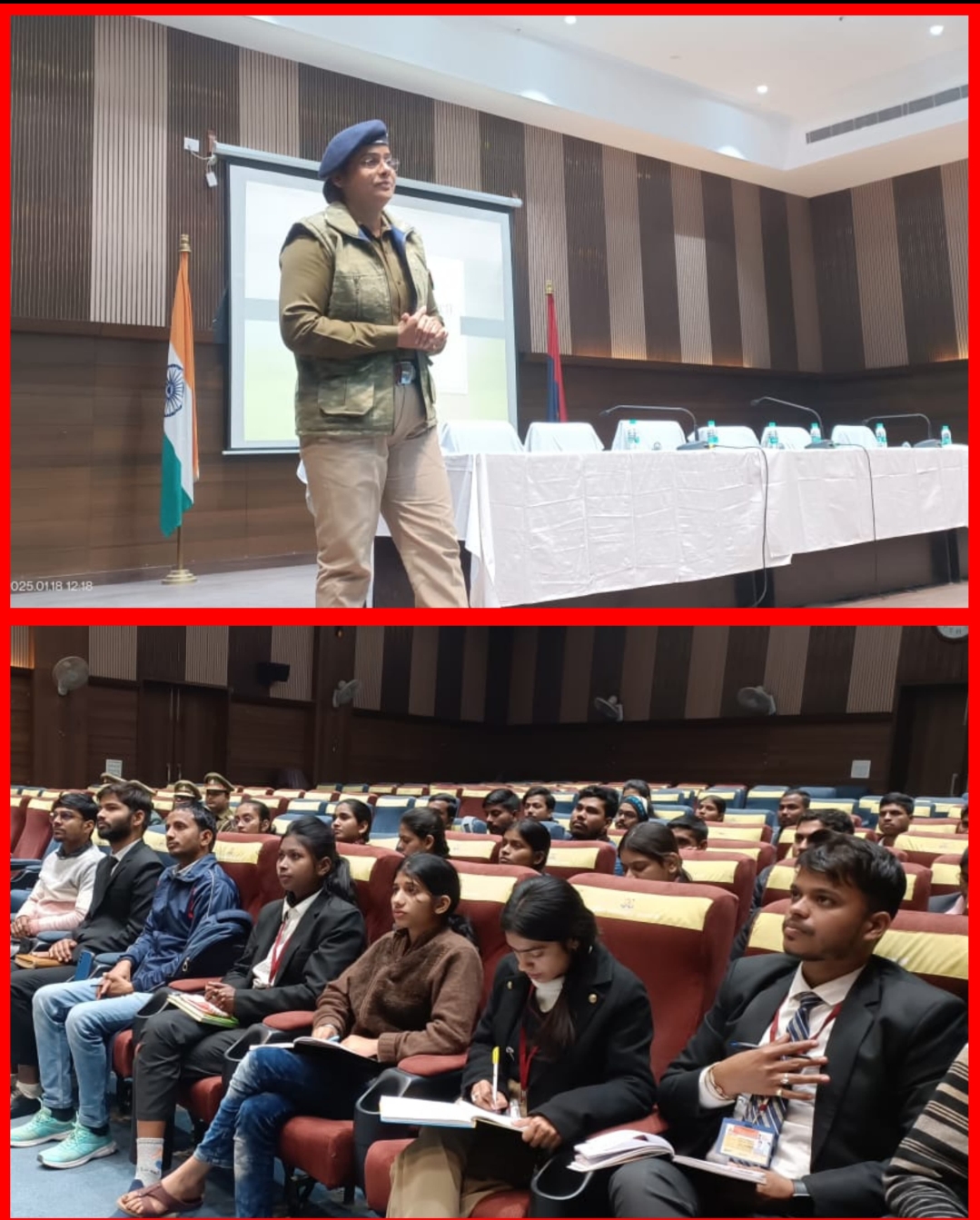 एडीसीपी महिला अपराध ममता रानी ने महिलाओं के विरुद्ध होने वाले अपराध तथा उनसे जुड़े कानूनों के बारे में दी जानकारी