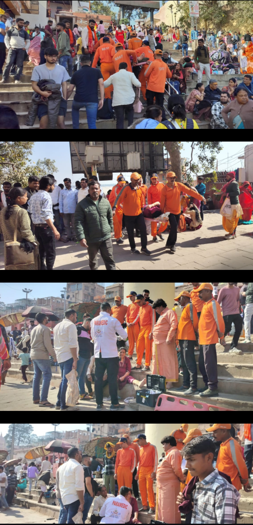 दशाश्वमेध घाट, वाराणसी पर 11 एनडीआरएफ द्वारा त्वरित चिकित्सा सहायता