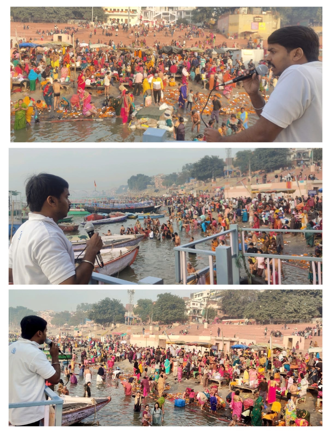 मौनी अमावस्या पर राजघाट पर लगातार होती रही जागरुकता