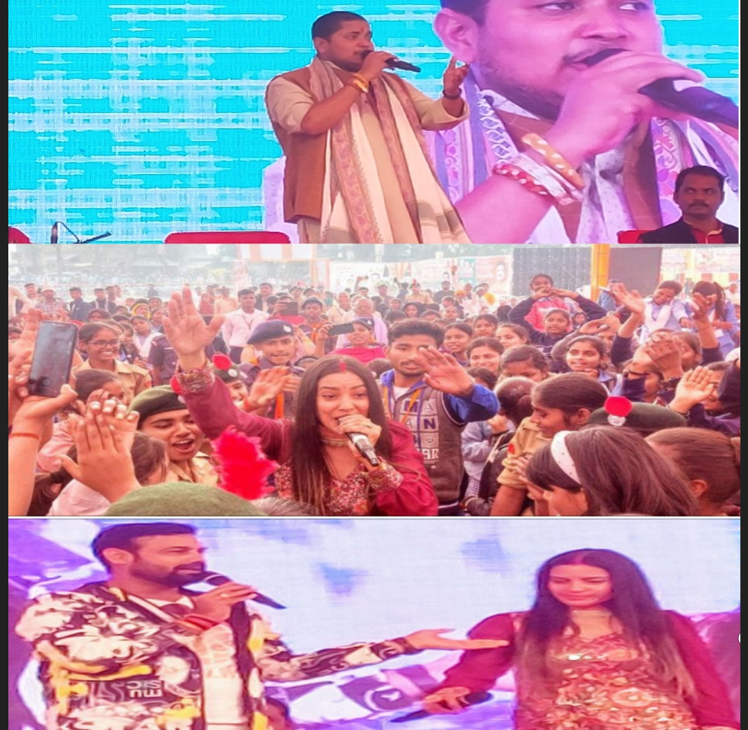 पिंडरा महोत्सव में सुर सग्राम के विजेताओं ने छेड़ा सुरों की तान