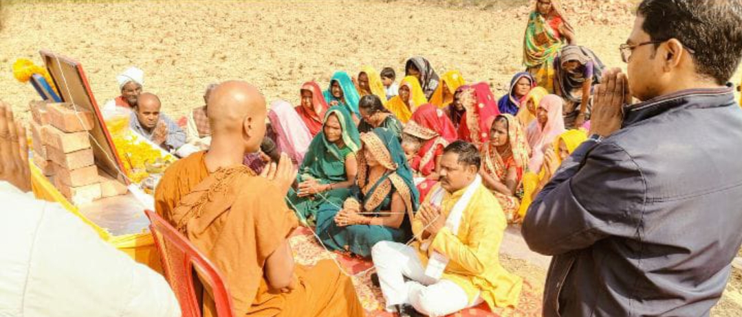 ग्रामीण क्षेत्र में वृद्ध आश्रम के लिए हुआ शिलान्यास एवं भूमि पूजन