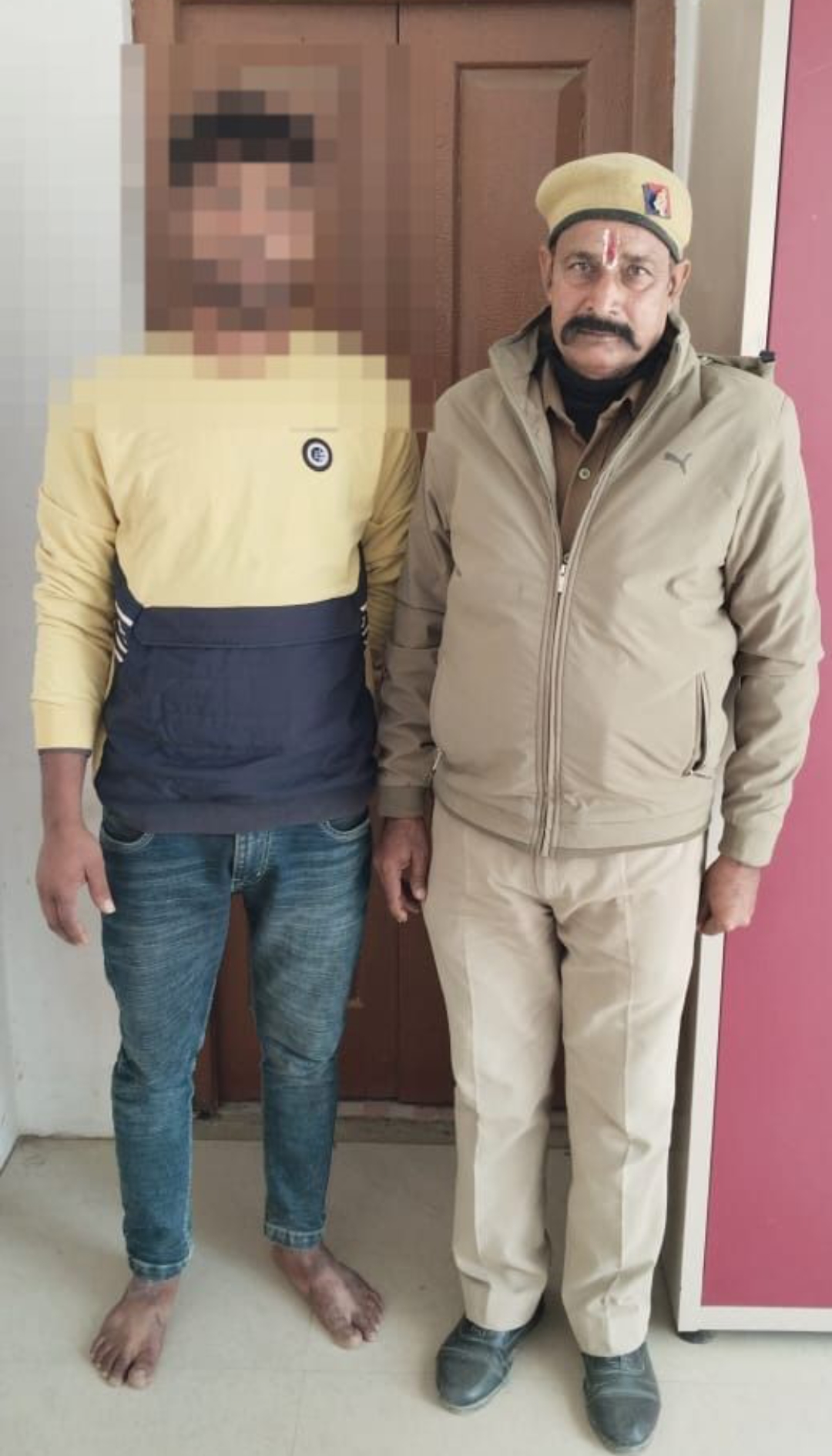 थाना बड़ागांव पुलिस ने फर्जी दस्तावेजों के जरिए दूसरे की जमीन का बैनामा करने वाले वांछित अभियुक्त मनोहर धुंडीराम ढेबे को किया गिरफ्तार