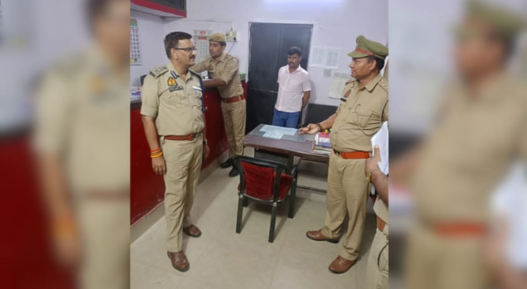 जॉइंट पुलिस कमिश्नर राजेश सिंह ने किया कपसेठी थाना परिसर का निरीक्षण