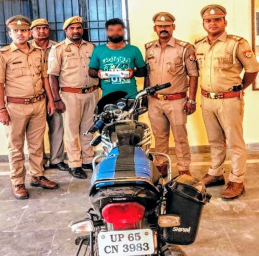 पान विक्रेता को गोली मारने वाले बदमाश को पुलिस ने किया गिरफ्तार