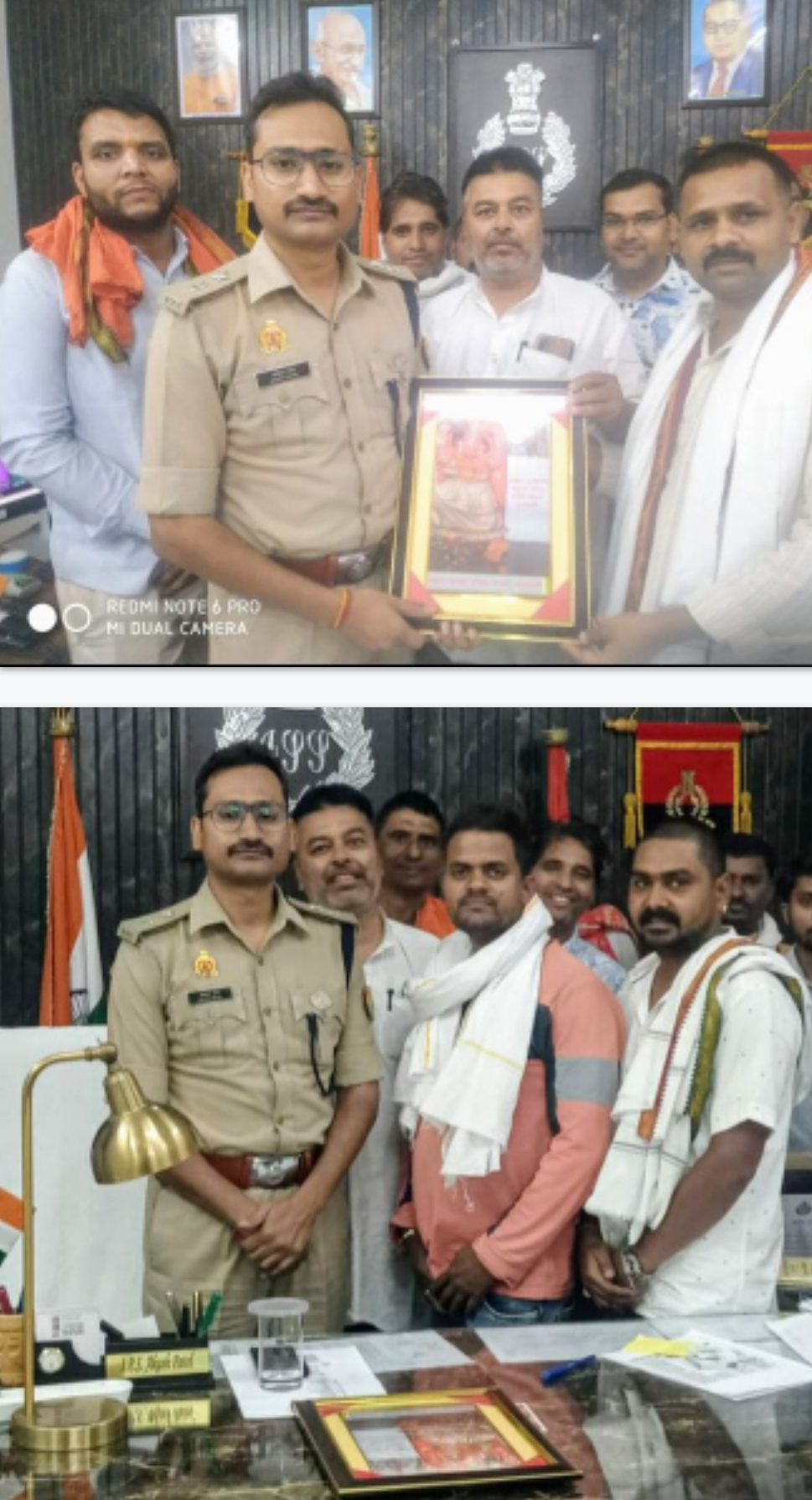 डीसीपी गोमती जोन आकाश पटेल को व्यापारियों ने किया सम्मानित