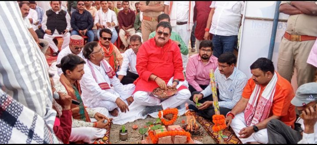 33/11 विद्युत उपकरण के लिए विधायक ने किया भूमि पूजन