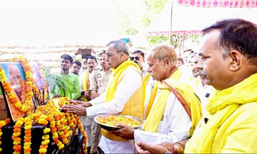 किसान नेता की चौथी पुण्यतिथि में पहुंचे कैबिनेट मंत्री