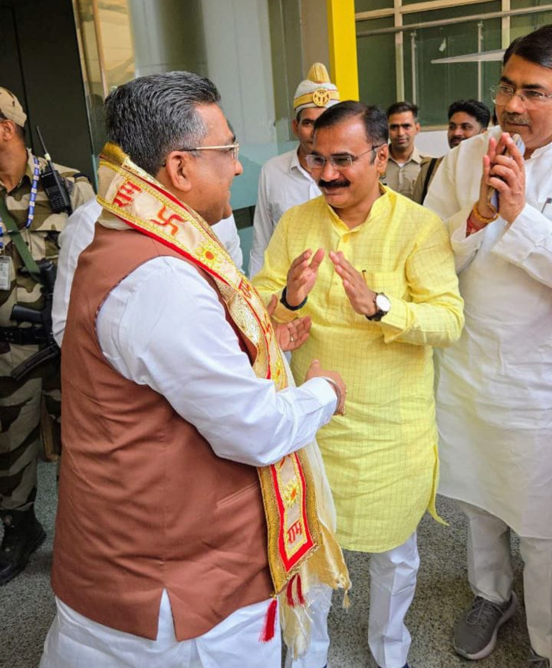 भाजपा के राष्ट्रीय महामंत्री का हुआ स्वागत