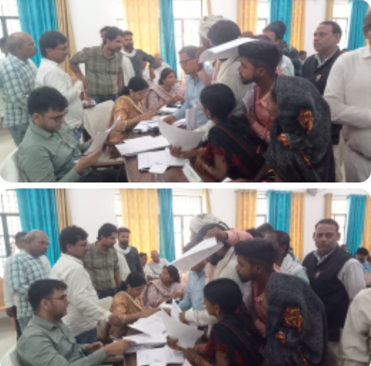 उप जिलाधिकारी ने संपूर्ण समाधान दिवस में सुनी लोगों की फरियाद