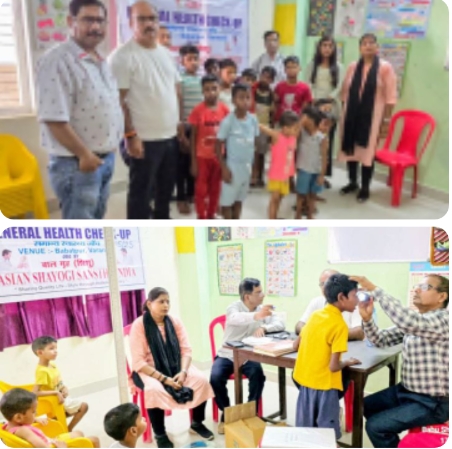 बाबतपुर के शिशु बाल गृह में हुई बच्चो की जांच