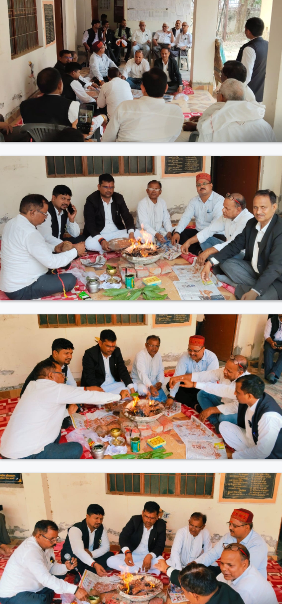 एसडीएम और एसडीएम न्यायिक की बुद्धि-शुद्धि के लिए किया हवन-पूजन