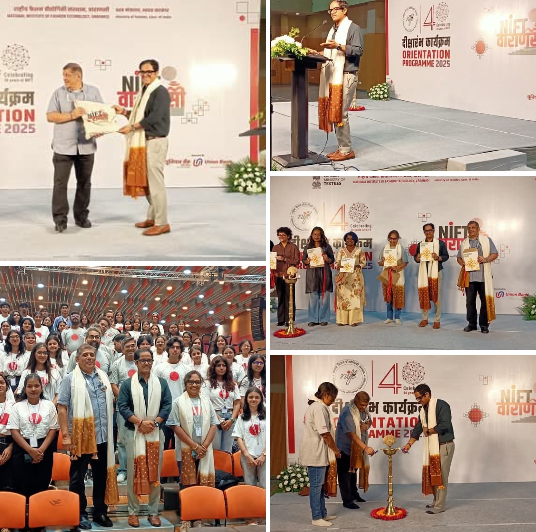 डिज़ाइन सिर्फ स्केच नहीं, समाज को आकार देने की सोच है!"VDA उपाध्यक्ष पुलकित गर्ग ने NIFT वाराणसी के ओरिएंटेशन में छात्रों को दिए सफलता के सूत्र