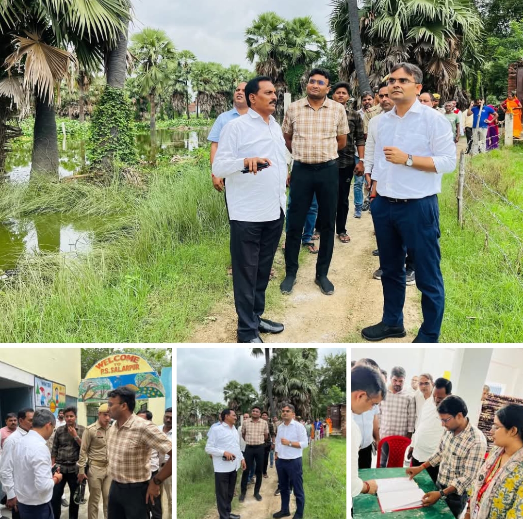 DM का बाढ़ राहत शिविरों पर औचक निरीक्षण, बोले – हर जरूरतमंद तक पहुंचेगी मददसलारपुर राहत शिविर का किया भ्रमण, विस्थापितों से की मुलाकात