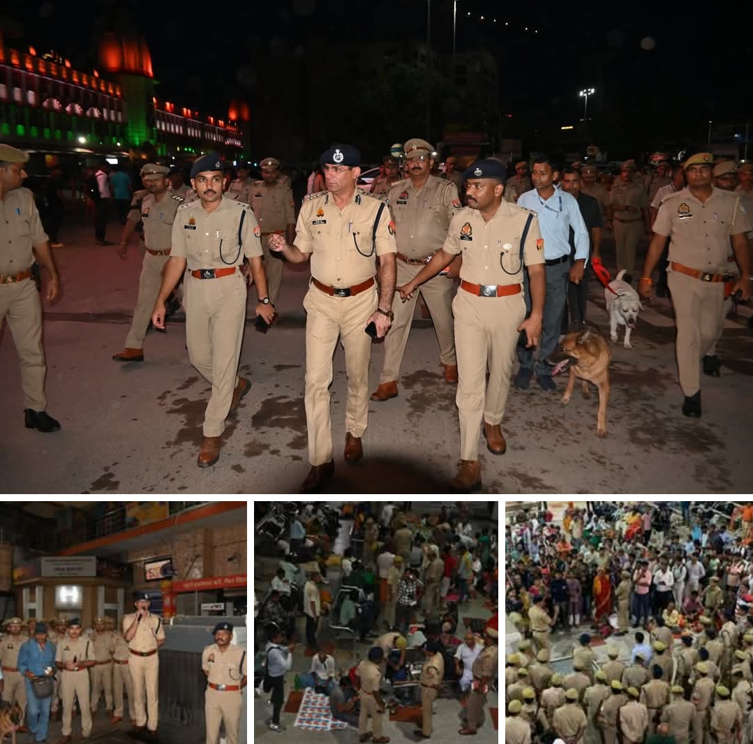 स्वतंत्रता दिवस से पहले वाराणसी में सुरक्षा पुख्ता — पुलिस ने रेलवे और बस स्टेशन पर की सघन चेकिंग
