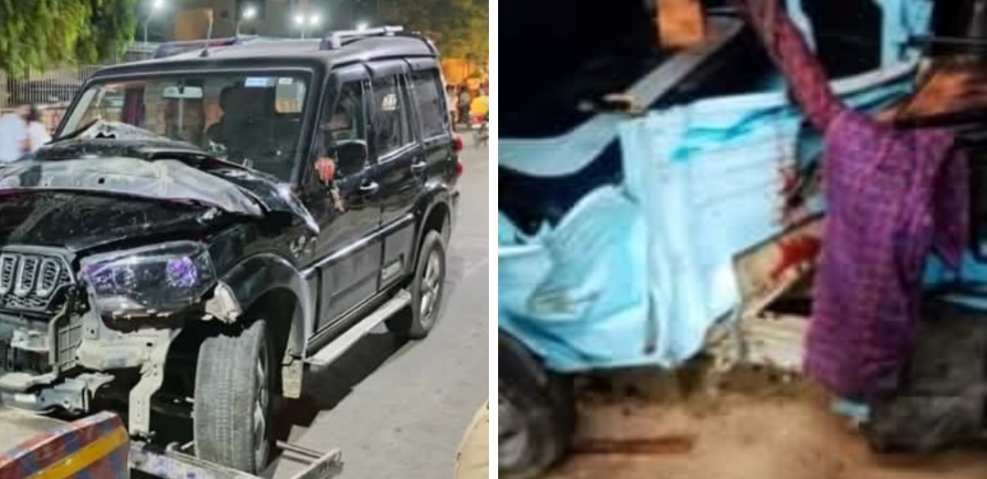 वाराणसी में भीषण सड़क हादसा: स्कॉर्पियो-ऑटो टक्कर में चालक की मौत, नशे में धुत ड्राइवर गिरफ्तार