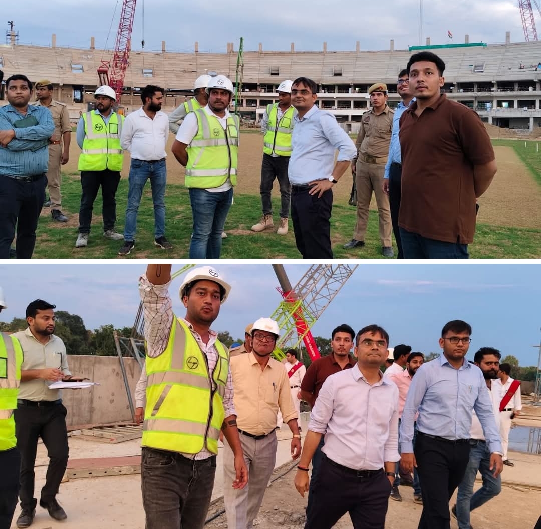 जिलाधिकारी और VDA सचिव ने ट्रांसपोर्ट नगर योजना का किया स्थलीय निरीक्षण, निर्माण कार्यों की प्रगति का लिया जायजा