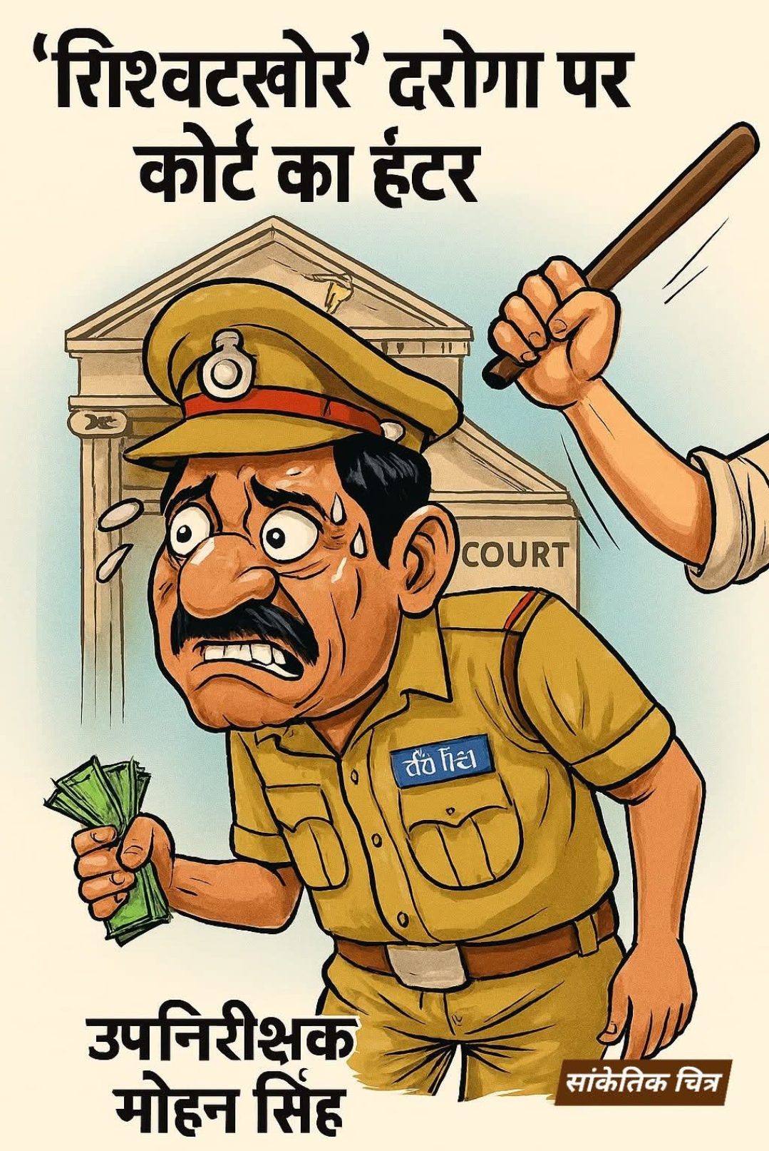 रिश्वत लेते पुलिस अधिकारी को सजा”वाराणसी: उपनिरीक्षक महेश सिंह को 3 साल कैद और ₹5000 जुर्माना