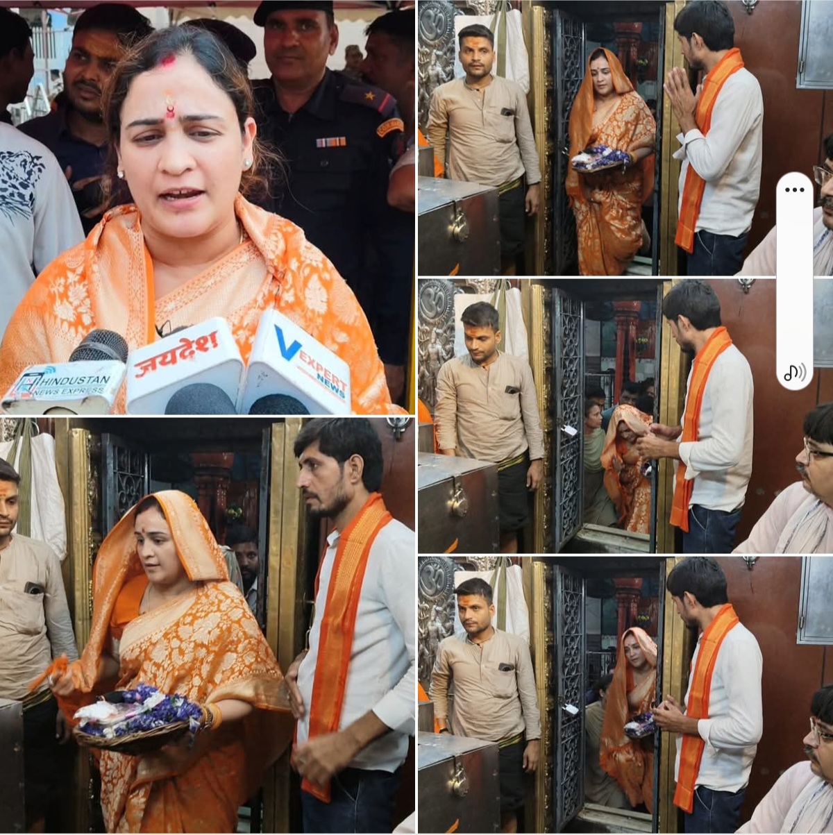मुलायम सिंह यादव की छोटी बहू व भाजपा नेत्री अपर्णा यादव का काशी दौरा – बाबा विश्वनाथ और काल भैरव के किए दर्शन