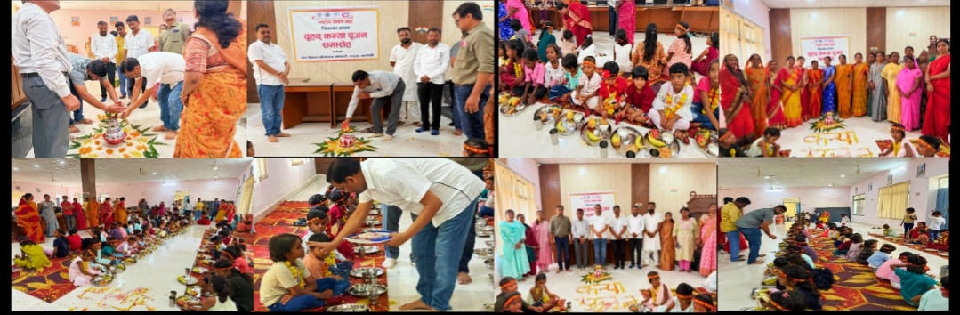 मिशन शक्ति अभियान 5.0 के तहत ब्लाक हरहुआ के सभागार में अष्टमी के अवसर पर कन्या पूजन का सफल आयोजन