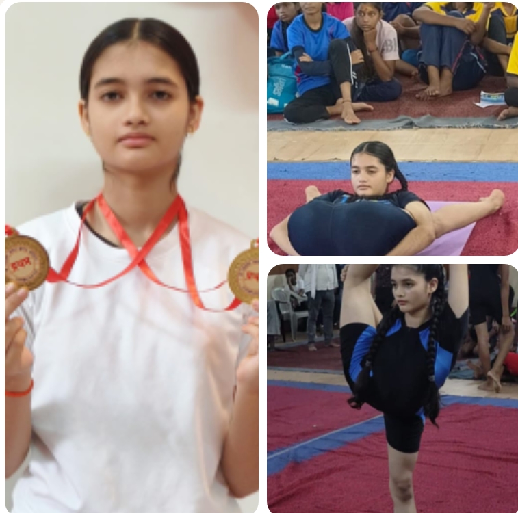 योगासन में अनन्या सिंह का चयन नेशनल टीम में हुआ