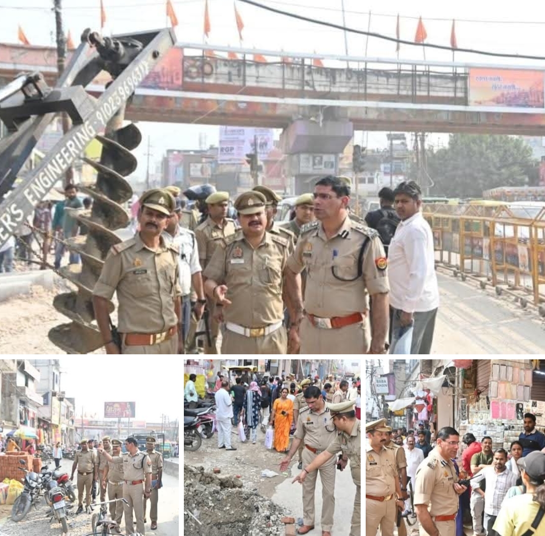 दीपावली से पहले वाराणसी पुलिस अलर्ट मोड पर — अपर पुलिस आयुक्त शिवहरी मीना ने किया शहर का निरीक्षण, दिए सुरक्षा, यातायात व पटाखा बाजार के सख्त निर्देश