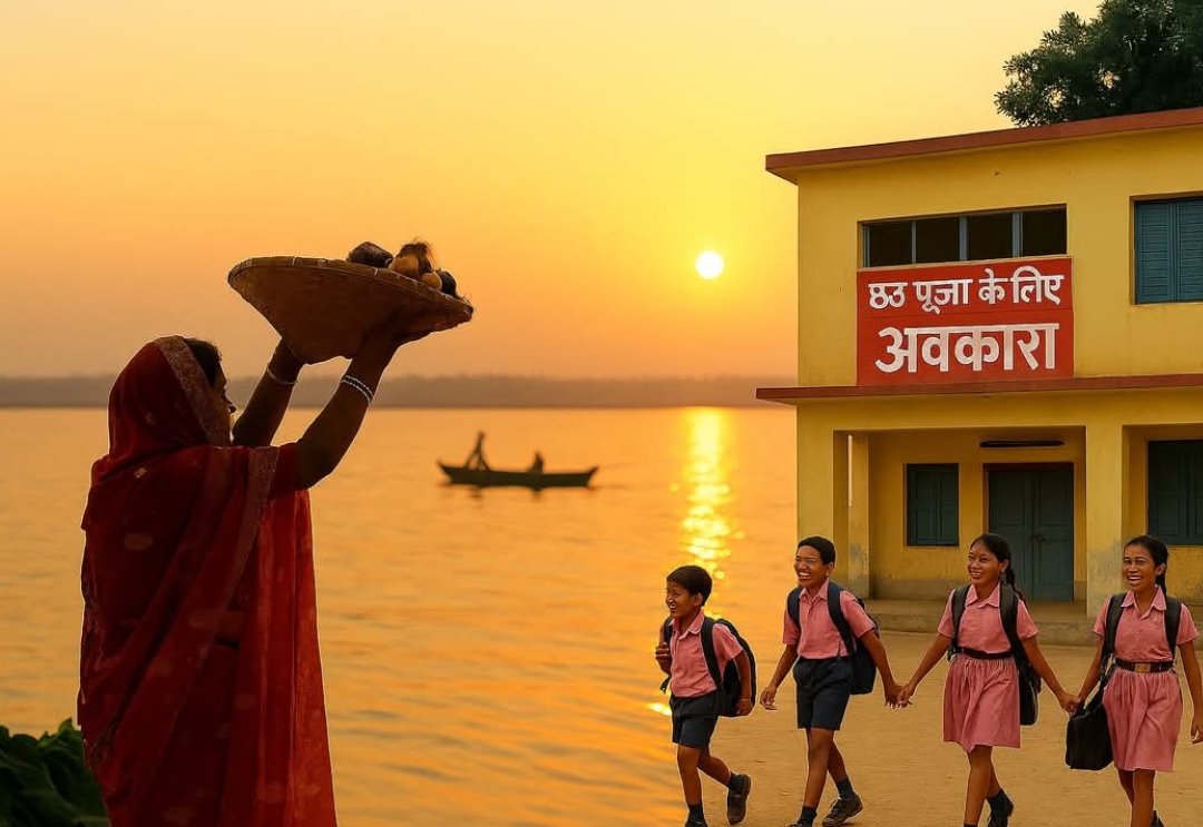 छठ पूजा पर वाराणसी के सभी स्कूलों में छुट्टी घोषित, 27 को आधे दिन तक चलेंगे विद्यालय