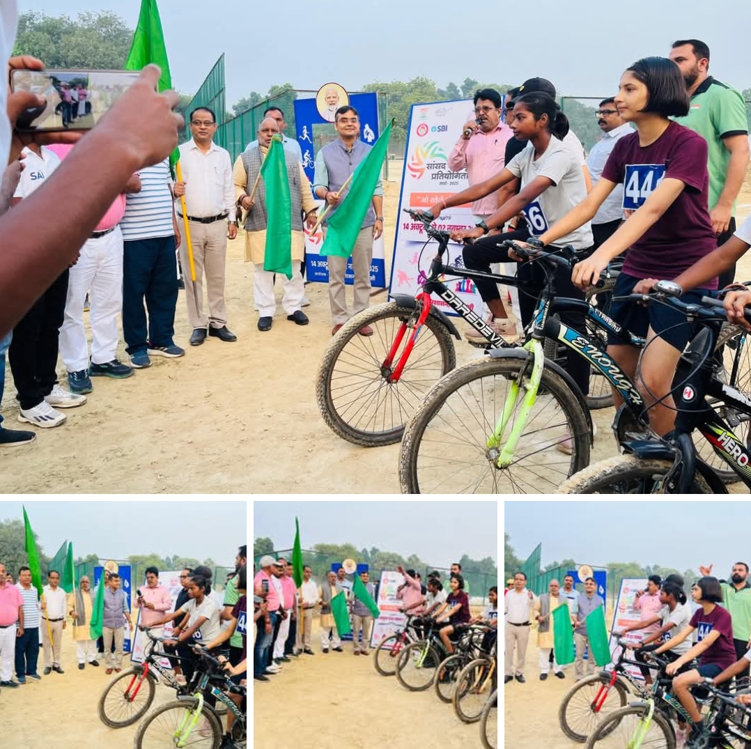 वाराणसी में ‘साइक्लोथान-2025’ को मिली हरी झंडी — फिटनेस, स्पोर्ट्स और जागरूकता का दिया संदेश