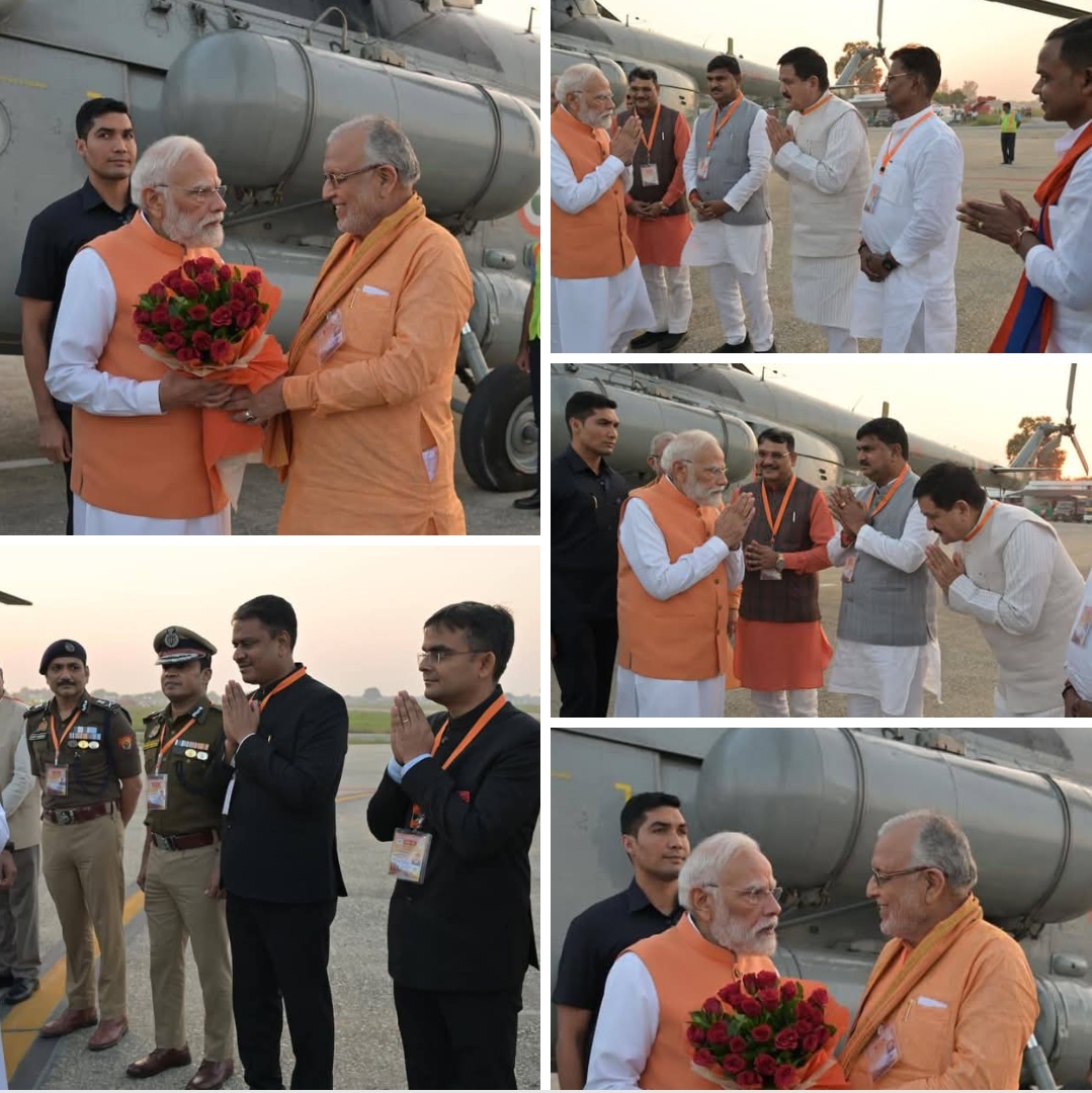 काशी की धरती पर प्रधानमंत्री का हुआ भव्य स्वागत