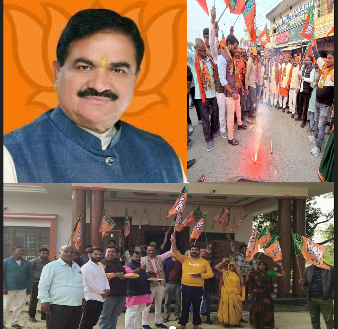 भाजपा कार्यकर्ताओं में जश्न की लहर