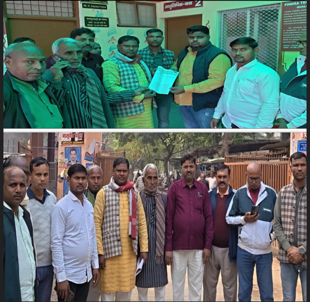 SIR गणना प्रपत्र को लेकर कांग्रेस प्रतिनिधिमंडल ने SDM पिंडरा को सौंपा ज्ञापन