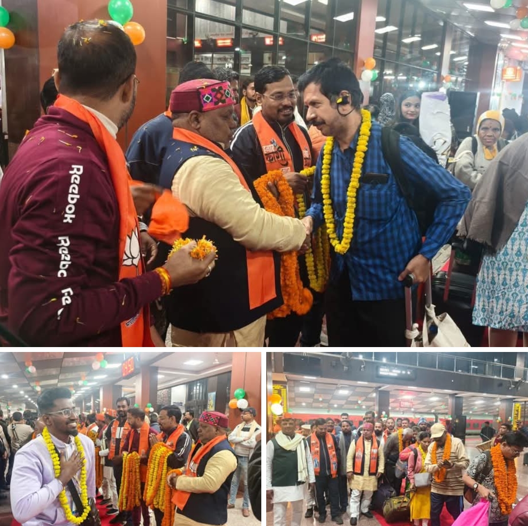 काशी तमिल संगमम–4 का शुभारंभ: पहला दल बनारस पहुँचा, स्टेशन पर हुआ भव्य स्वागत