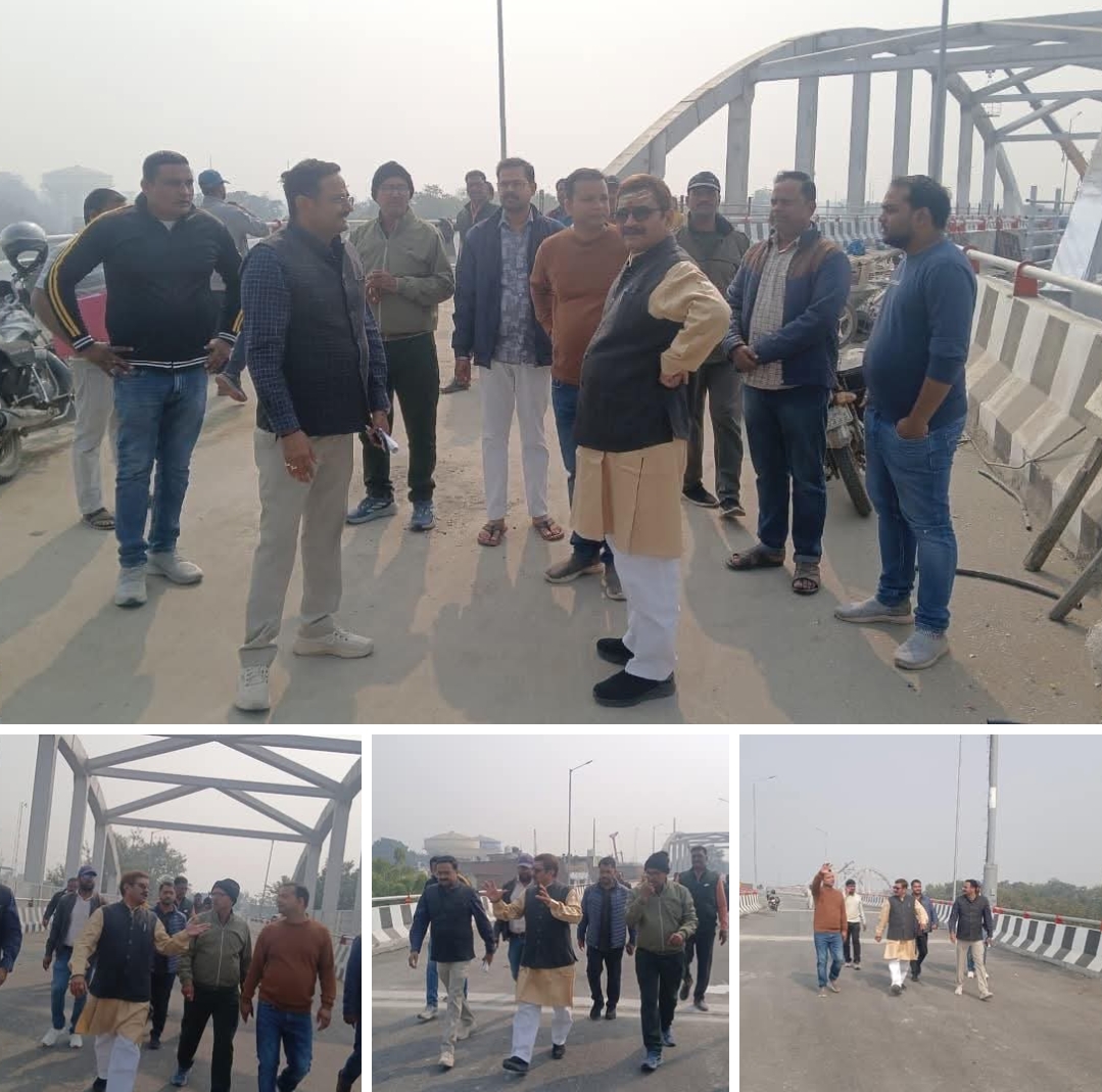 कज्जाकपुरा फ्लाईओवर के उद्घाटन की तैयारियां तेज, विधायक डॉ. नीलकंठ तिवारी ने किया स्थल निरीक्षण