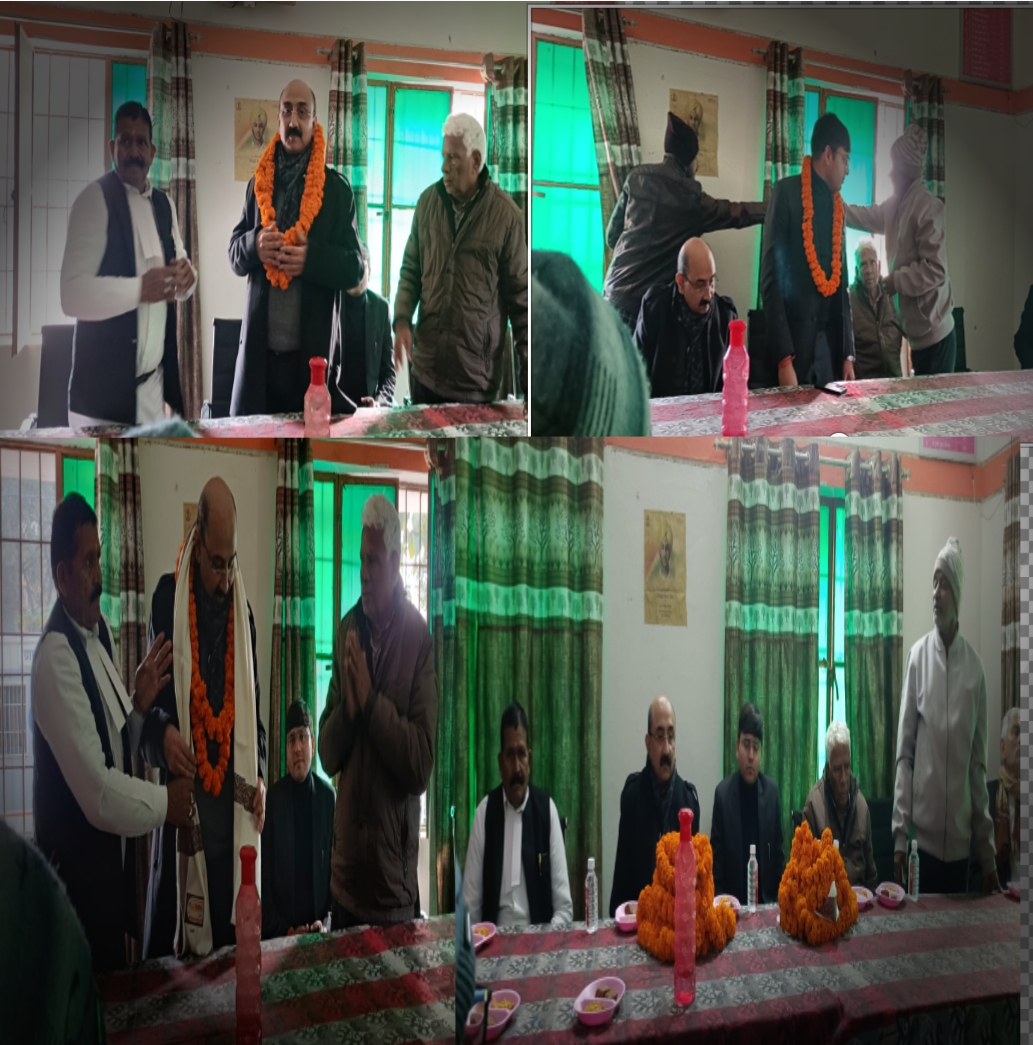 तहसील बार में जनपद न्यायाधीश का भव्य स्वागत