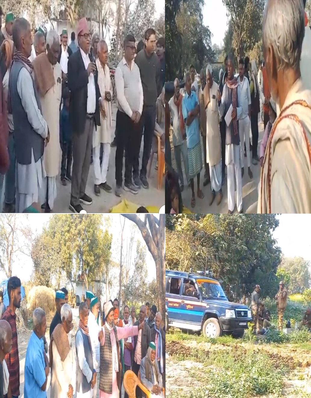 किसानों की पंचायत को देखते हुए 9 थानों की फोर्स के साथ पीएसी व आरएएफ तैनात, गांवों में पसरा सन्नाटा