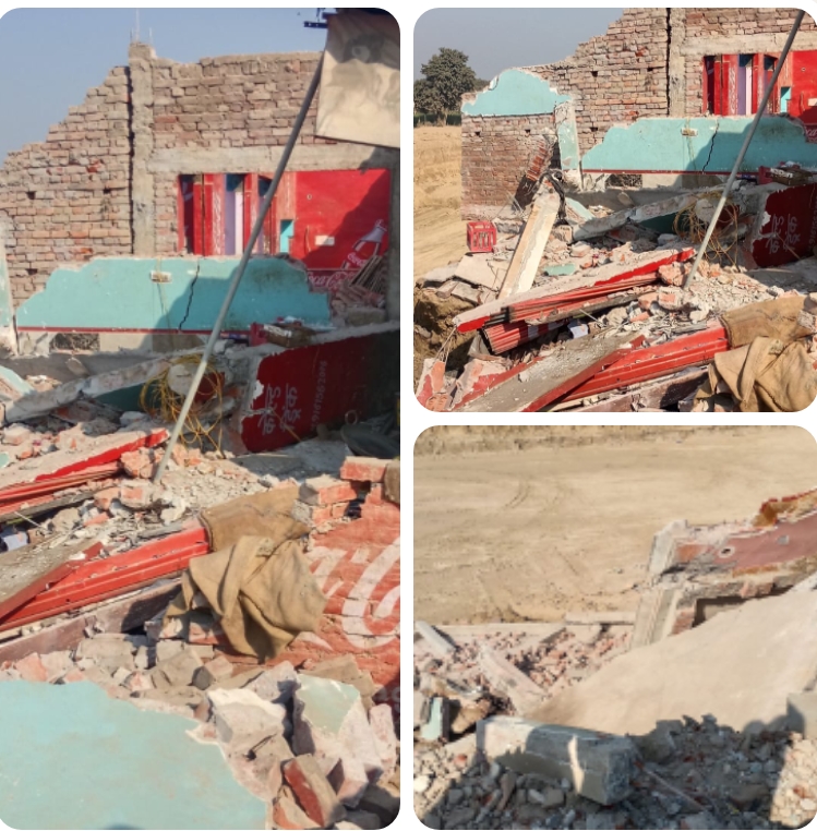 टनल खुदाई की चपेट में आया दो मंजिला मकान, बड़ा हादसा टला