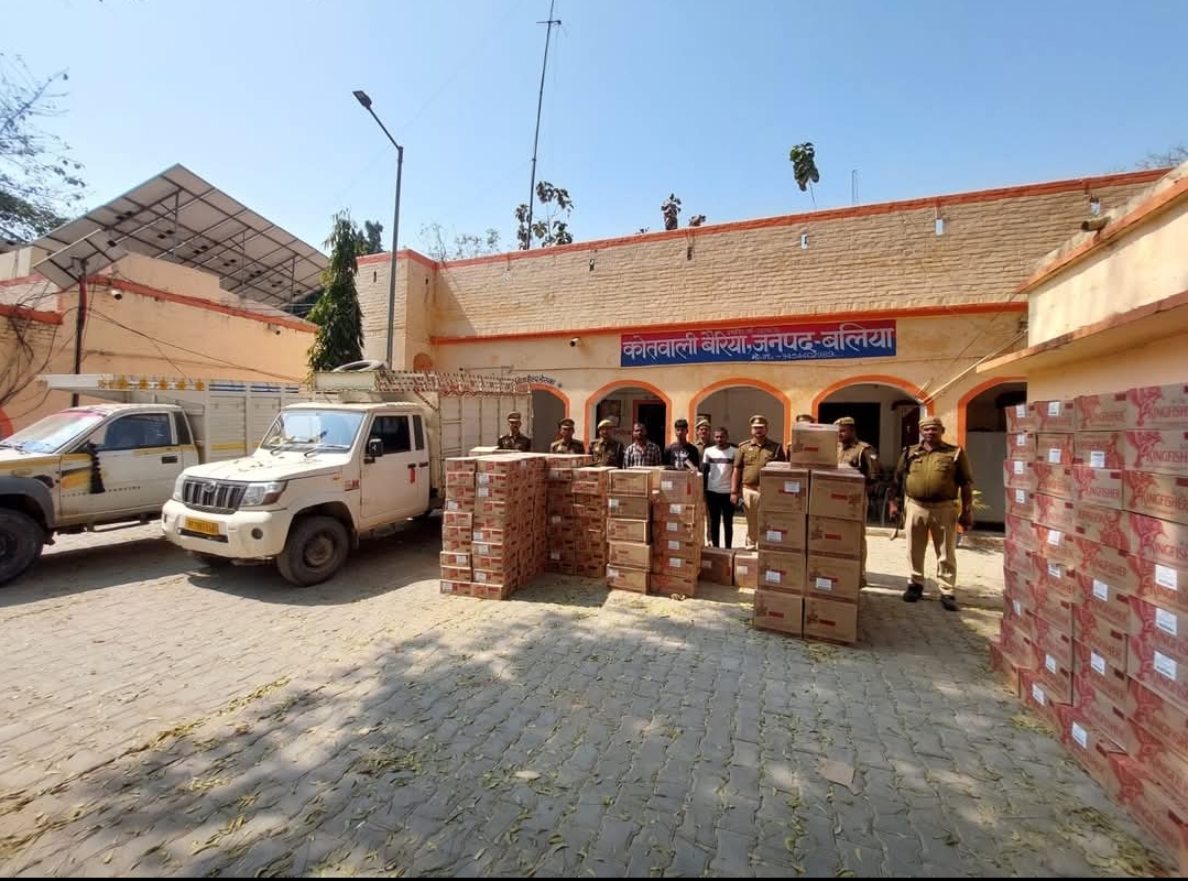 नदी मार्ग से बिहार भेजी जा रही 23 लाख की अवैध शराब पकड़ी