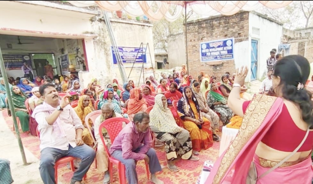 नट-मुसहर समुदाय में रैली निकालकर दिया अधिकारों का संदेश